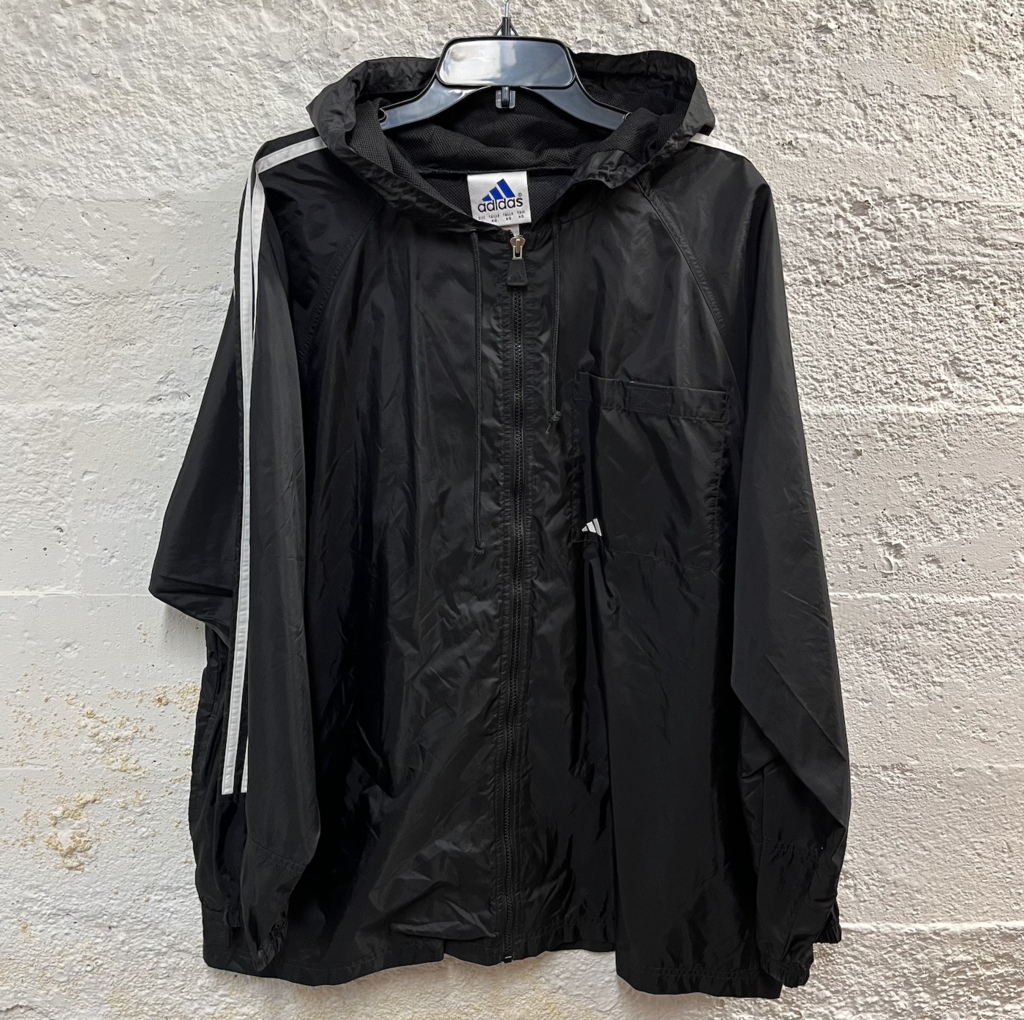 ADIDAS FULL ZIP WINDBREAKER HOODIE JACKET - XL – Stitch Switch