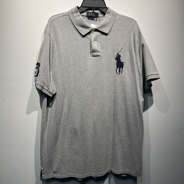 POLO RALPH LAUREN CUSTOM SLIM FIT LARGE PONY POLO SHIRT - XXL