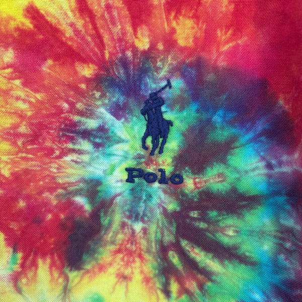 RALPH LAUREN CLASSIC FIT TIE-DYE LAGUNA SHORT SLEEVE SHIRT