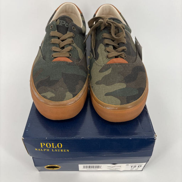 POLO RALPH LAUREN THORNTON DARD CAMO CANVAS SNEAKERS