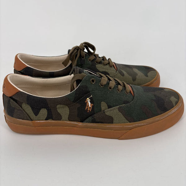 POLO RALPH LAUREN THORNTON DARD CAMO CANVAS SNEAKERS