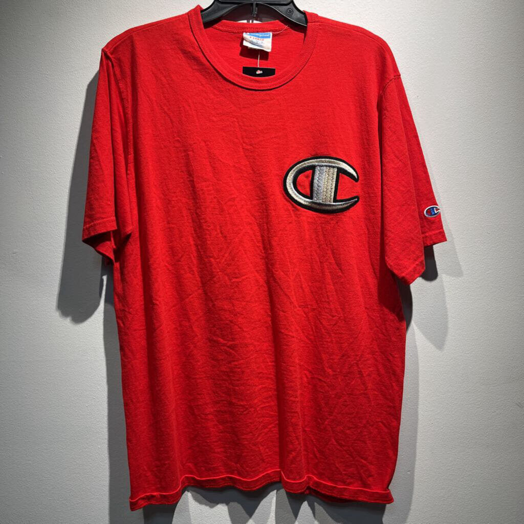 Tシャツ・カットソー   /  1985 EMBROIDERY T-SHIRT RED CHAMPION EMBROIDERED T-SHIRT – Stitch Switch