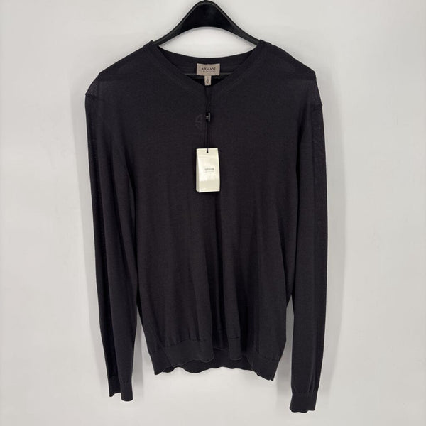ARMANI COLLEZIONI VIRGIN WOOL V-NECK SWEATER
