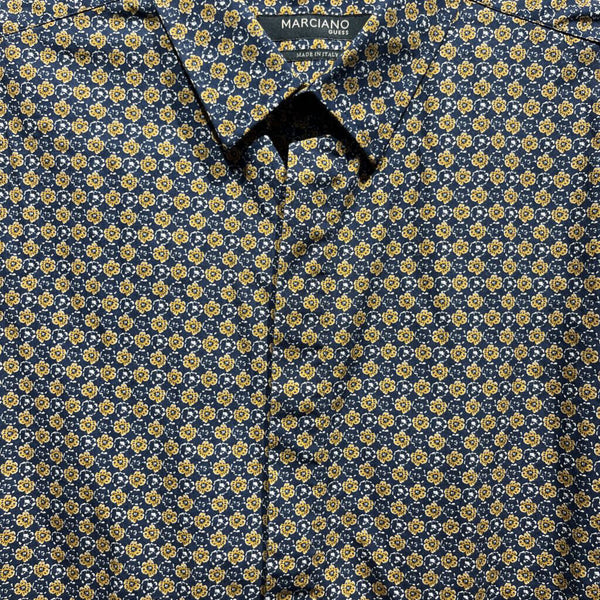 VINTAGE GEORGES MARCIANO GUESS FLORAL BUTTON DOWN SHIRT