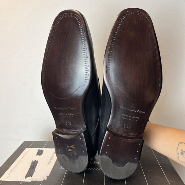 ERMENIGILDO ZEGNA PLAIN DERBY SHOES (RETAIL $725)