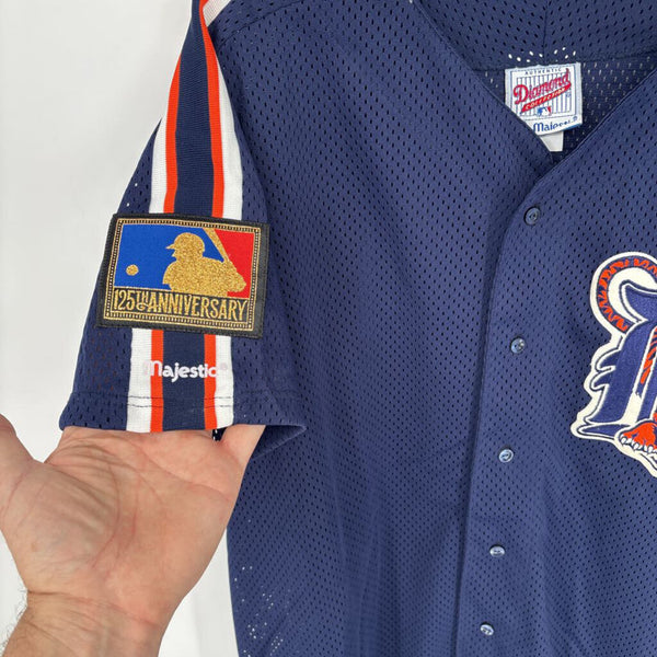 VINTAGE MAJESTIC DIAMOND COLLECTION 25TH ANNIVERSARY DETROIT TIGERS JERSEY