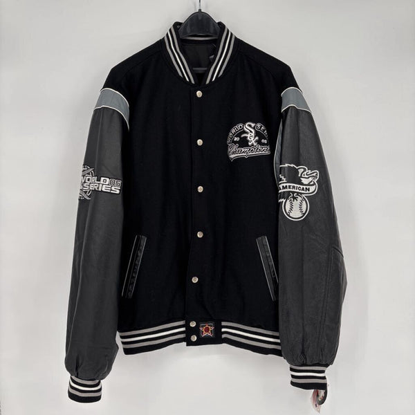 NWT JEFF HAMILTON 2005 WORLD SERIES CAMPIONS CHICAGO WHITE SOX REVERSIBLE JACKET