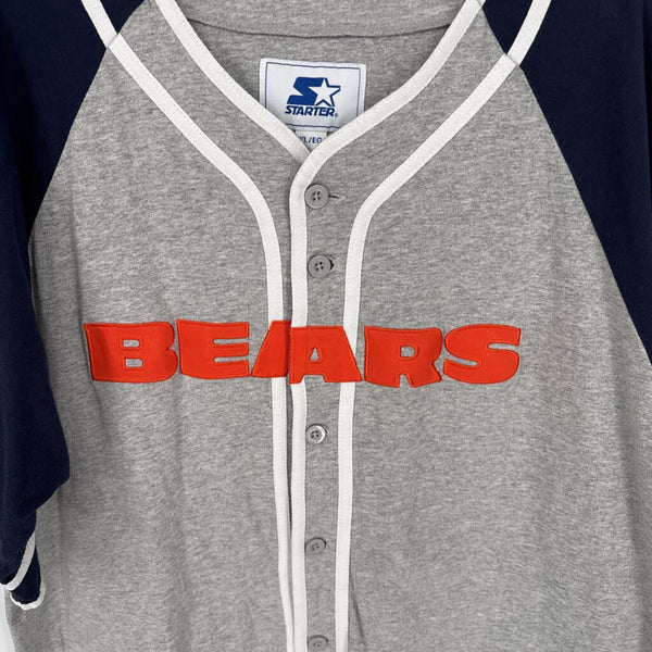 STARTER CHICAGO BEARS STITCHED BUTTON DOWN SHORT SLEEVE SHIRT