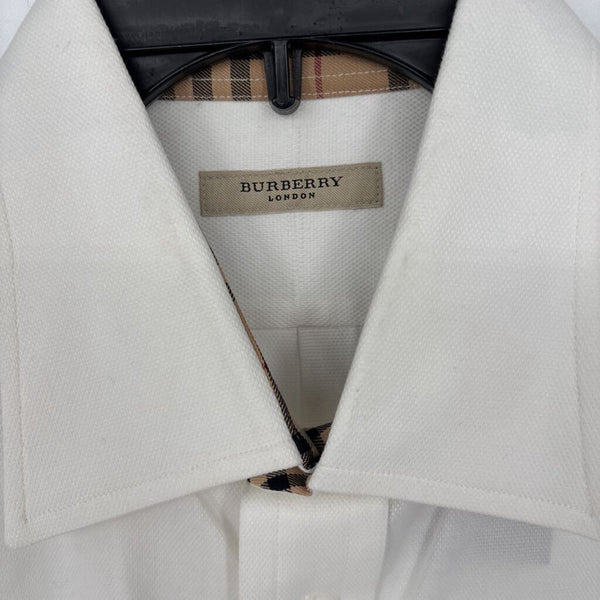 BURBERRY LONDON NOVA CHECK FRENCH CUFF DRESS SHIRT