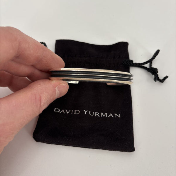 DAVID YURMAN .925 STERLING SILVER DECO CUFF BRACELET