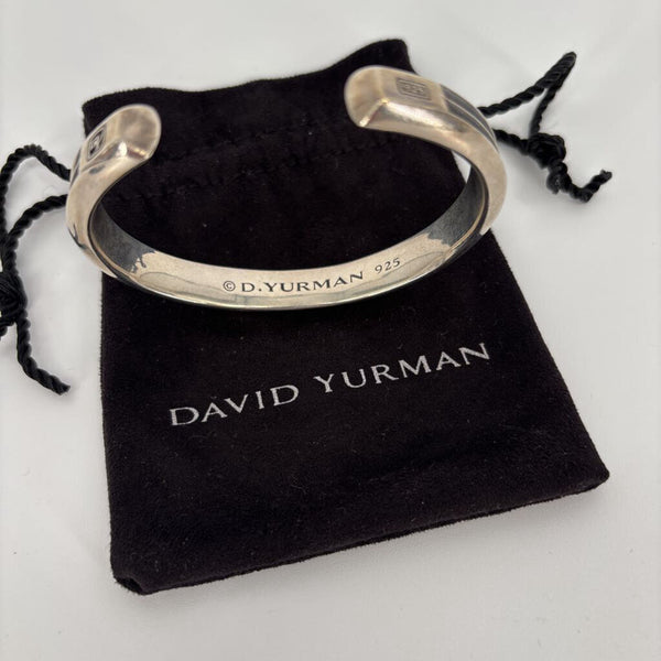 DAVID YURMAN .925 STERLING SILVER DECO CUFF BRACELET