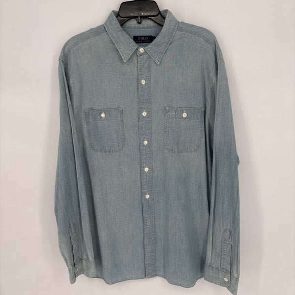 POLO RALPH LAUREN CHAMBRAY RLYC BUTTON DOWN SHIRT