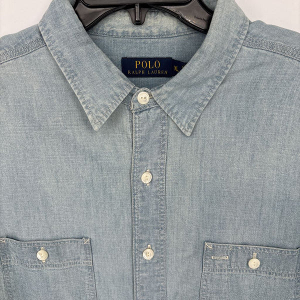 POLO RALPH LAUREN CHAMBRAY RLYC BUTTON DOWN SHIRT