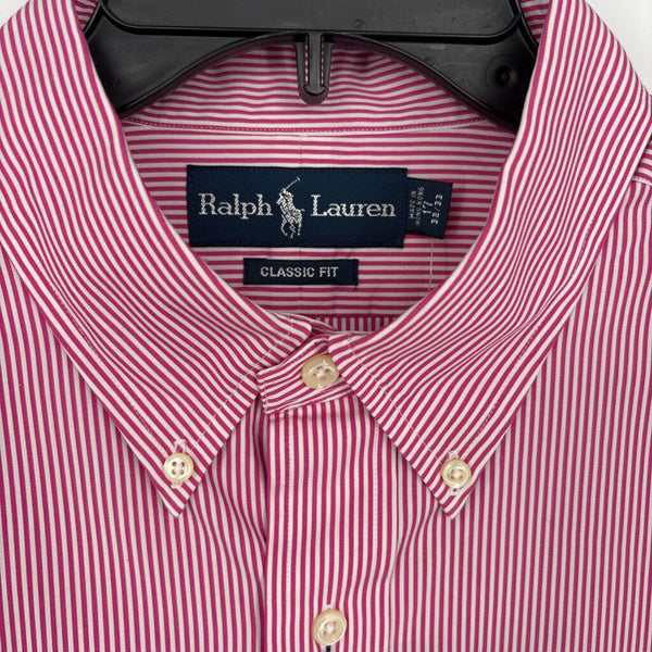RALPH LAUREN STRIPED CLASSIC FIT 'THE DRESS SHIRT"