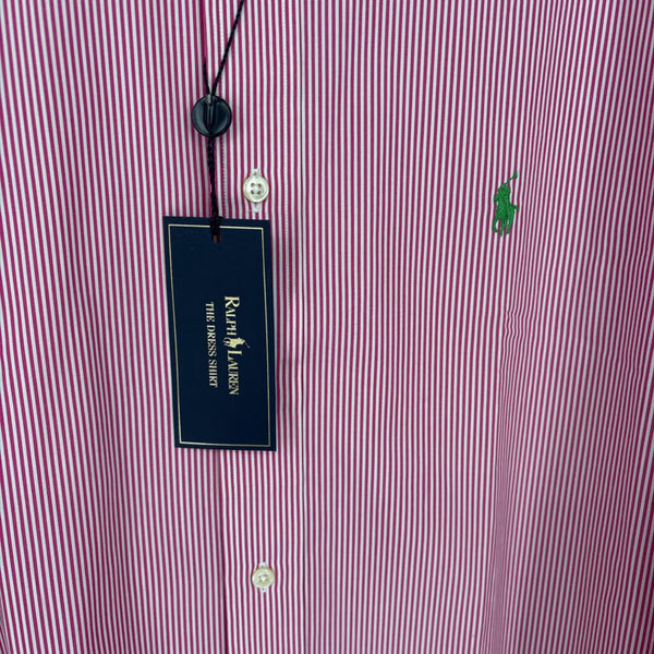 RALPH LAUREN STRIPED CLASSIC FIT 'THE DRESS SHIRT"