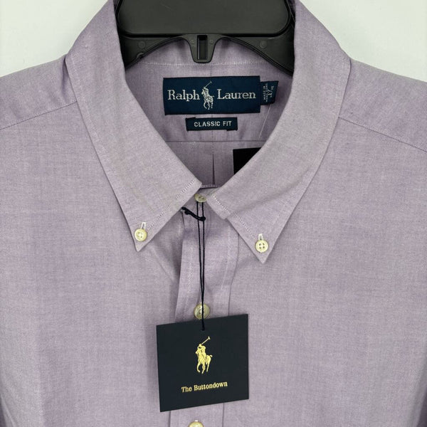 RALPH LAUREN STRIPED CLASSIC FIT 'THE BUTTONDOWN" DRESS SHIRT