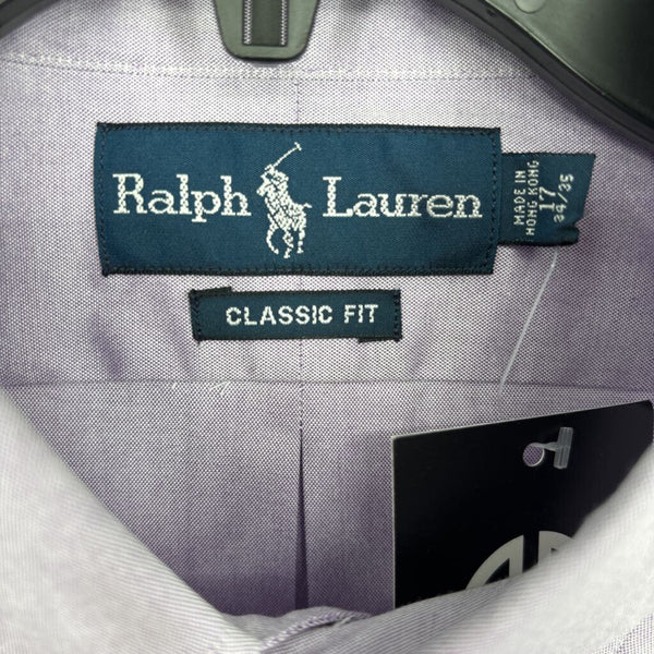 RALPH LAUREN STRIPED CLASSIC FIT 'THE BUTTONDOWN" DRESS SHIRT