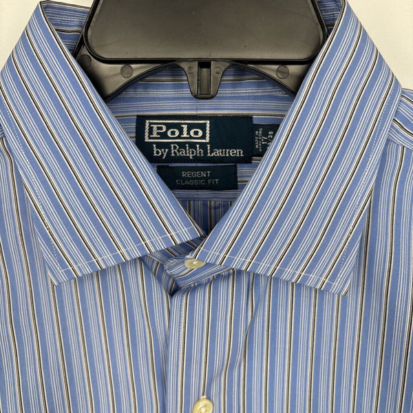 RALPH LAUREN STRIPED REGENT CLASSIC FIT 'THE POLO DRESS SHIRT"