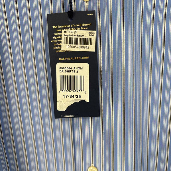 RALPH LAUREN STRIPED REGENT CLASSIC FIT 'THE POLO DRESS SHIRT"