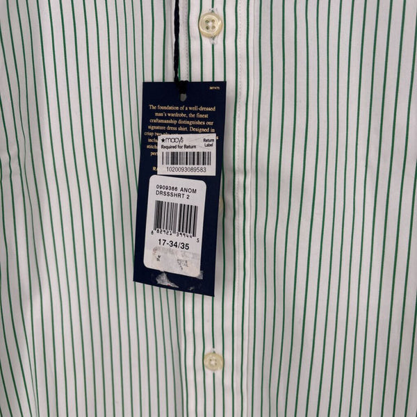 RALPH LAUREN STRIPED REGENT CLASSIC FIT 'THE POLO DRESS SHIRT"