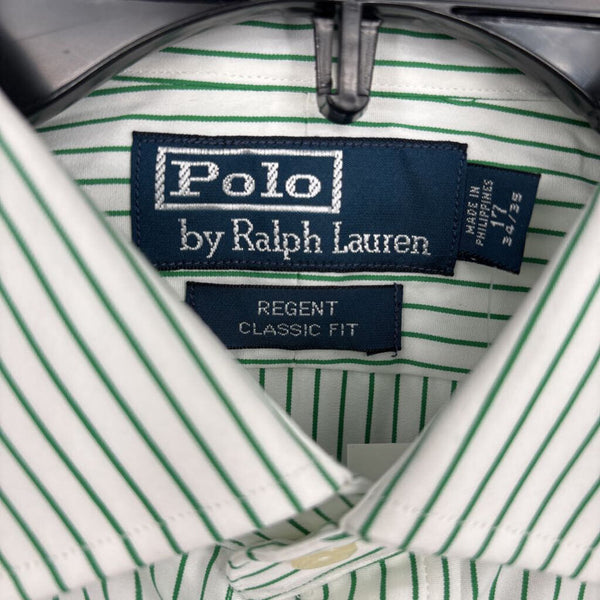 RALPH LAUREN STRIPED REGENT CLASSIC FIT 'THE POLO DRESS SHIRT"