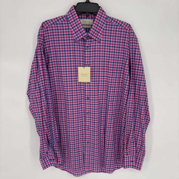 NWT HAGEN CARMEL CA CLASSIC FIT GINGHAM BUTTON DOWN SHIRT