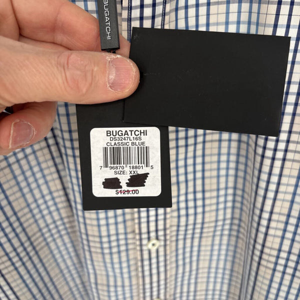 BUGATCHI SHAPED FIT BUTTON DOWN SHIRT