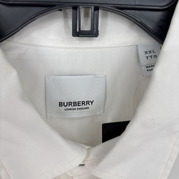 BURBERRY LONDON OWEN TB EMBROIDERED BUTTON DOWN SHIRT