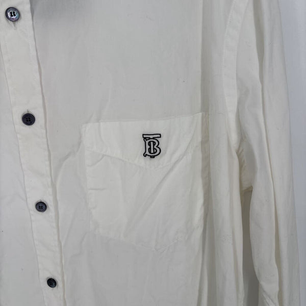 BURBERRY LONDON OWEN TB EMBROIDERED BUTTON DOWN SHIRT