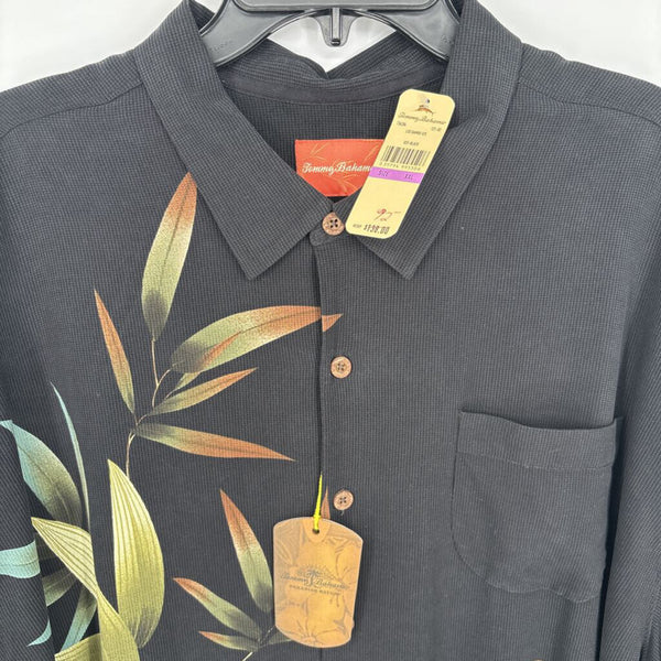 NWT TOMMY BAHAMA LOS BAMBU 100% SILK SHORT SLEEVE SHIRT
