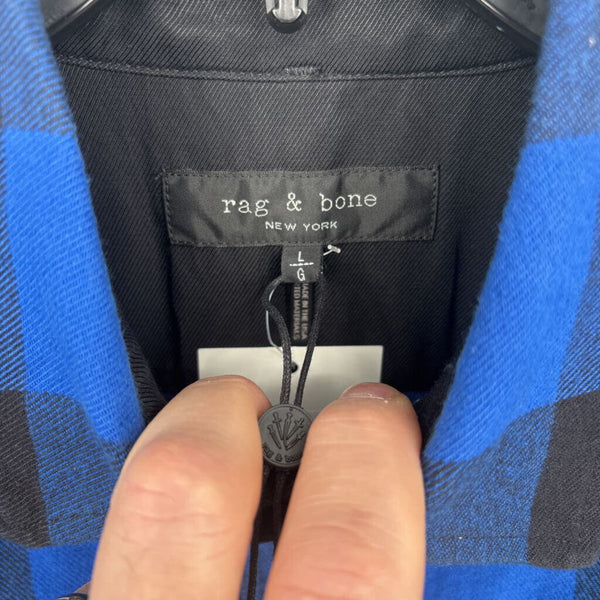 RAG & BONE PLAID JACKET SHIRT (RETAIL $395)