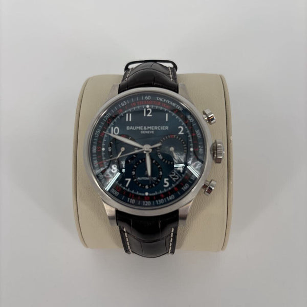 BAUME & MERCIER CAPELAND XXL CHRONOGRAPH STAINLESS STEEL AUTOMATIC WATCH