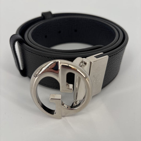 GUCCI INTERLOCKING LOGO REVERSIBLE LEATHER BELT