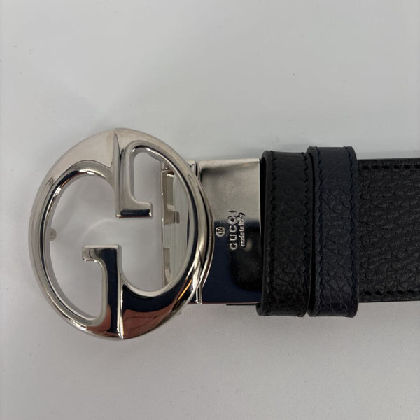 GUCCI INTERLOCKING LOGO REVERSIBLE LEATHER BELT