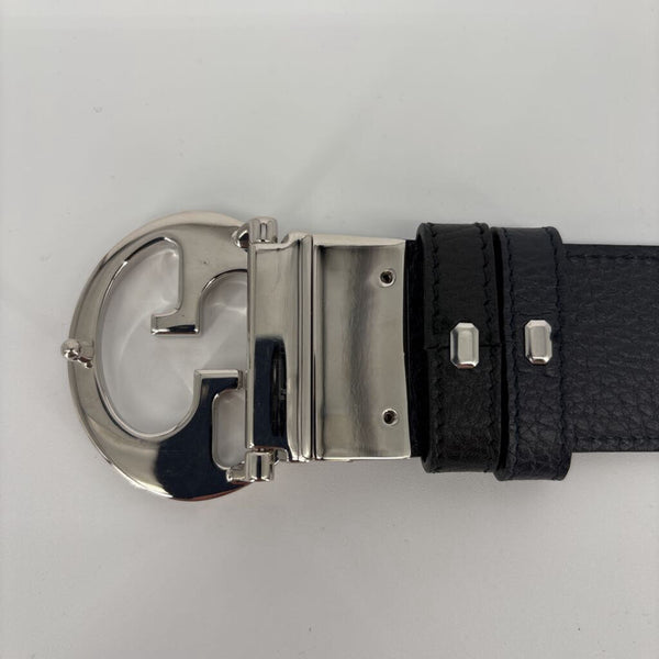 GUCCI INTERLOCKING LOGO REVERSIBLE LEATHER BELT