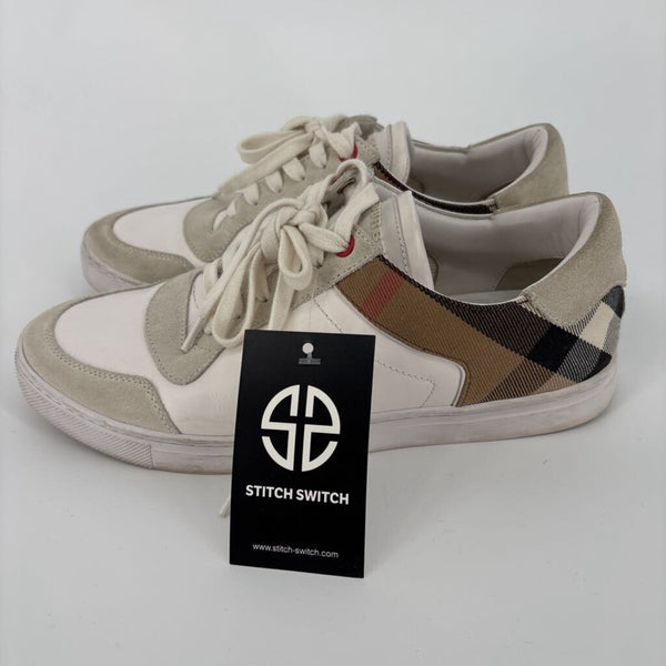 BURBERRY HOUSE CHECK LEATHER SNEAKERS