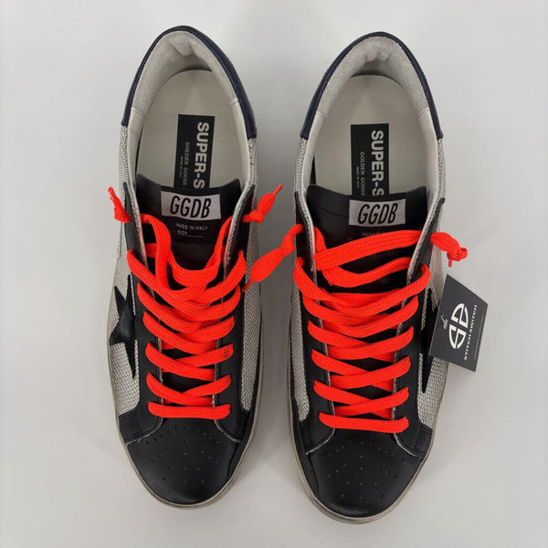 NWB GOLDEN GOOSE SUPER-STAR CLASSIC LEATHER TOE QTR SUEDE STAR LAMINATED HEEL