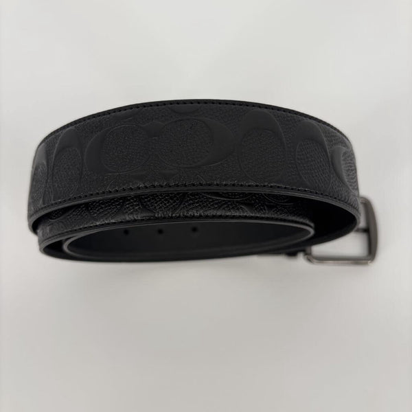 COACH REVERSIBLE EMBOSSED LEATHER BELT