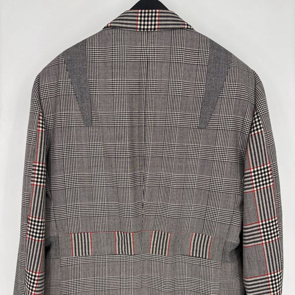 ALEXANDER MCQUEEN SLIM-FIT PRINCE OF WHALES WOOL/CASHMERE BLEND COAT