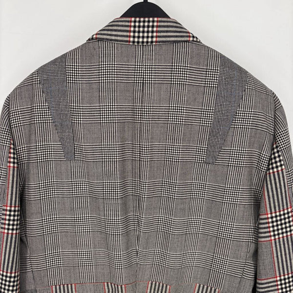 ALEXANDER MCQUEEN SLIM-FIT PRINCE OF WHALES WOOL/CASHMERE BLEND COAT