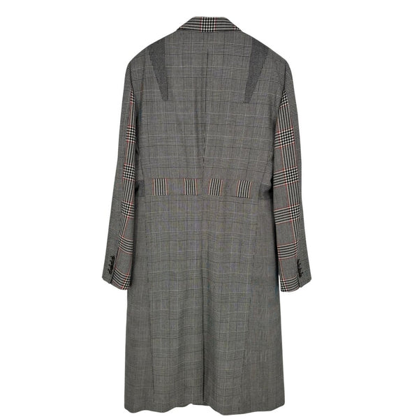 ALEXANDER MCQUEEN SLIM-FIT PRINCE OF WHALES WOOL/CASHMERE BLEND COAT