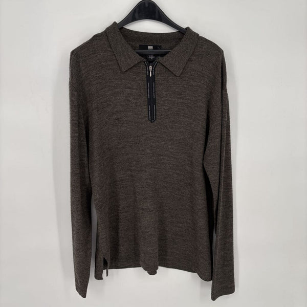 MARITHE FRANCOIS GIRBAUD WOOL BLEND QUARTER ZIP