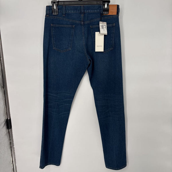GUCCI SUPER STONE WASHED BLUE DENIM JEANS