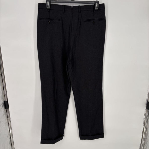 INCOTEX WOOL PLEATED DRESS PANTS