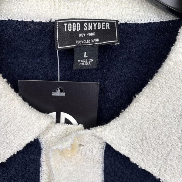 TODD SNYDER TERRY LONG SLEEVE POLO SHIRT