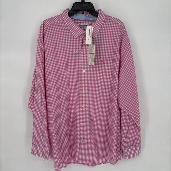 TOMMY BAHAMA ISLAND ZONE GINGHAM BUTTON DOWN SHIRT