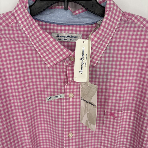 TOMMY BAHAMA ISLAND ZONE GINGHAM BUTTON DOWN SHIRT