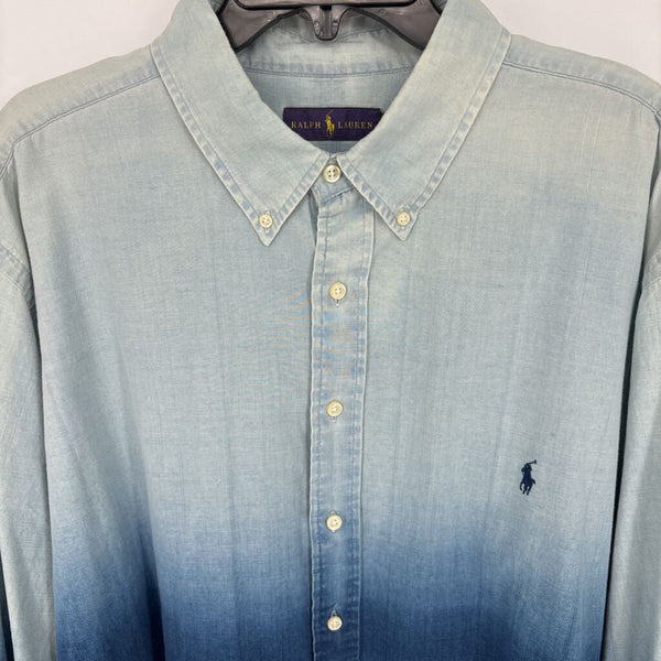 RALPH LAUREN CHAMBRAY HOMBRE BUTTON DOWN SHIRT