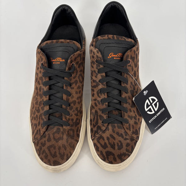 GOODMAN BRAND LEOPARD PRINT SUEDE SNEAKERS