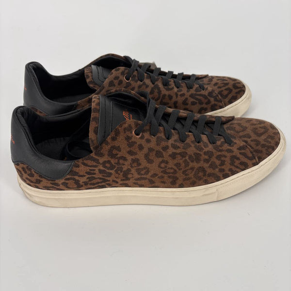 GOODMAN BRAND LEOPARD PRINT SUEDE SNEAKERS